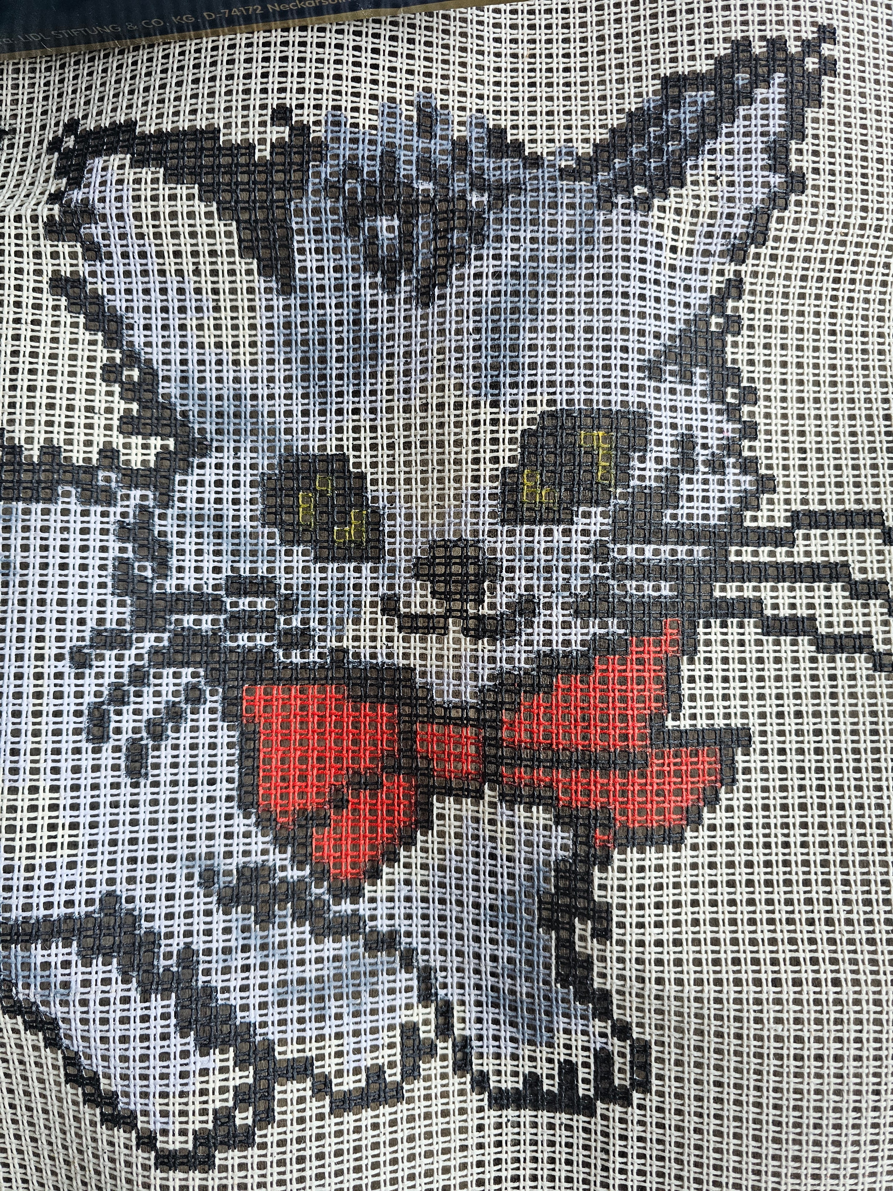 Vintage knoopkussenpakket kitten – Smyrna wol compleet