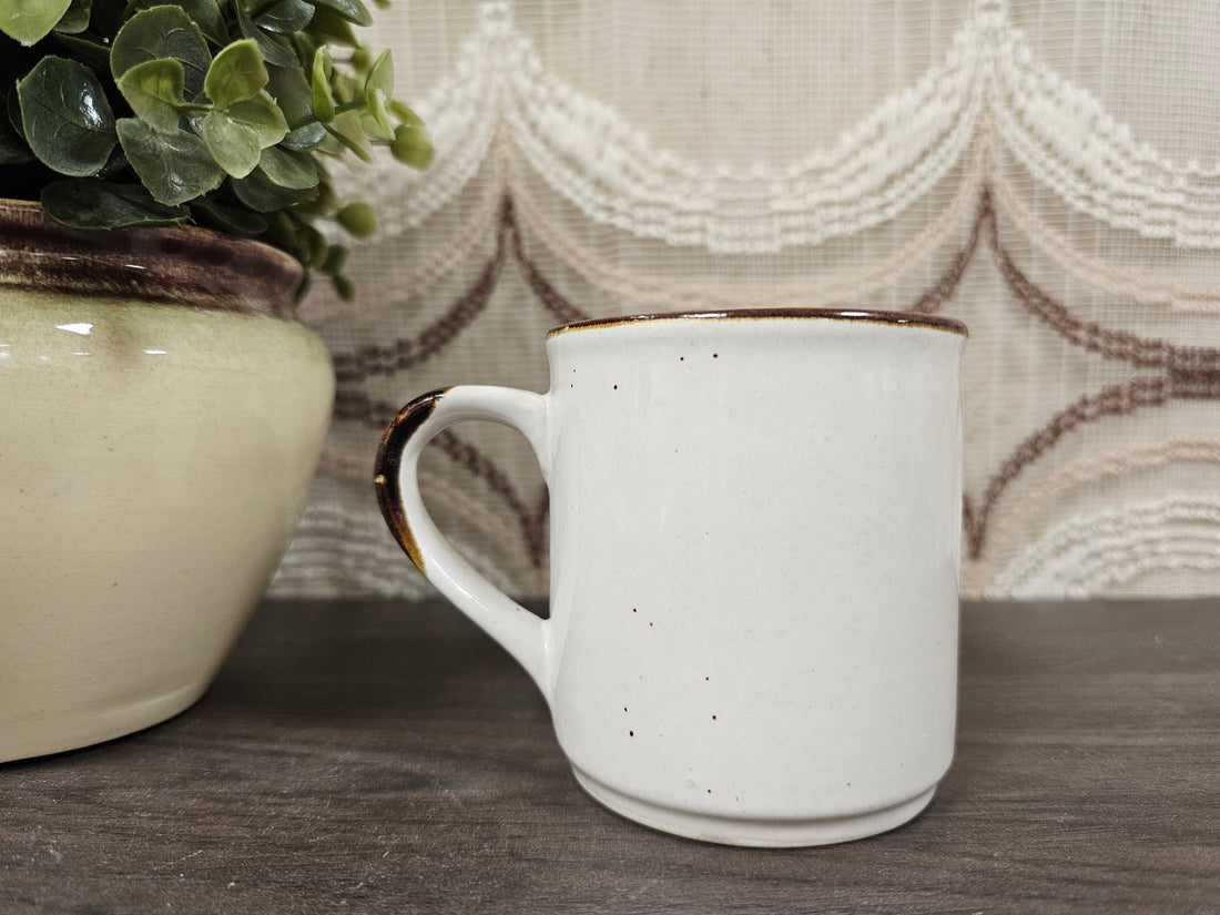 Wildflower vintage beker rode bloemen jaren 70