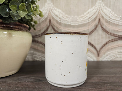 Wildflower beker oranje bloemen