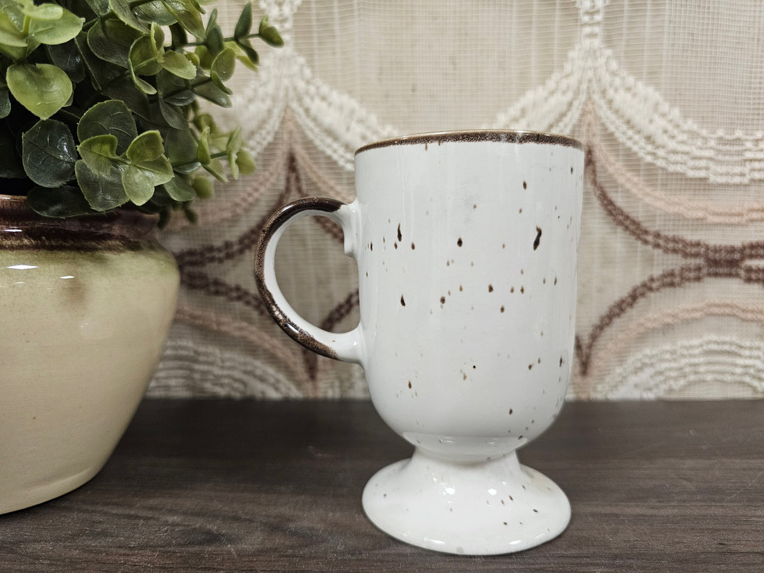 Wildflower vintage beker klaprozen op voet