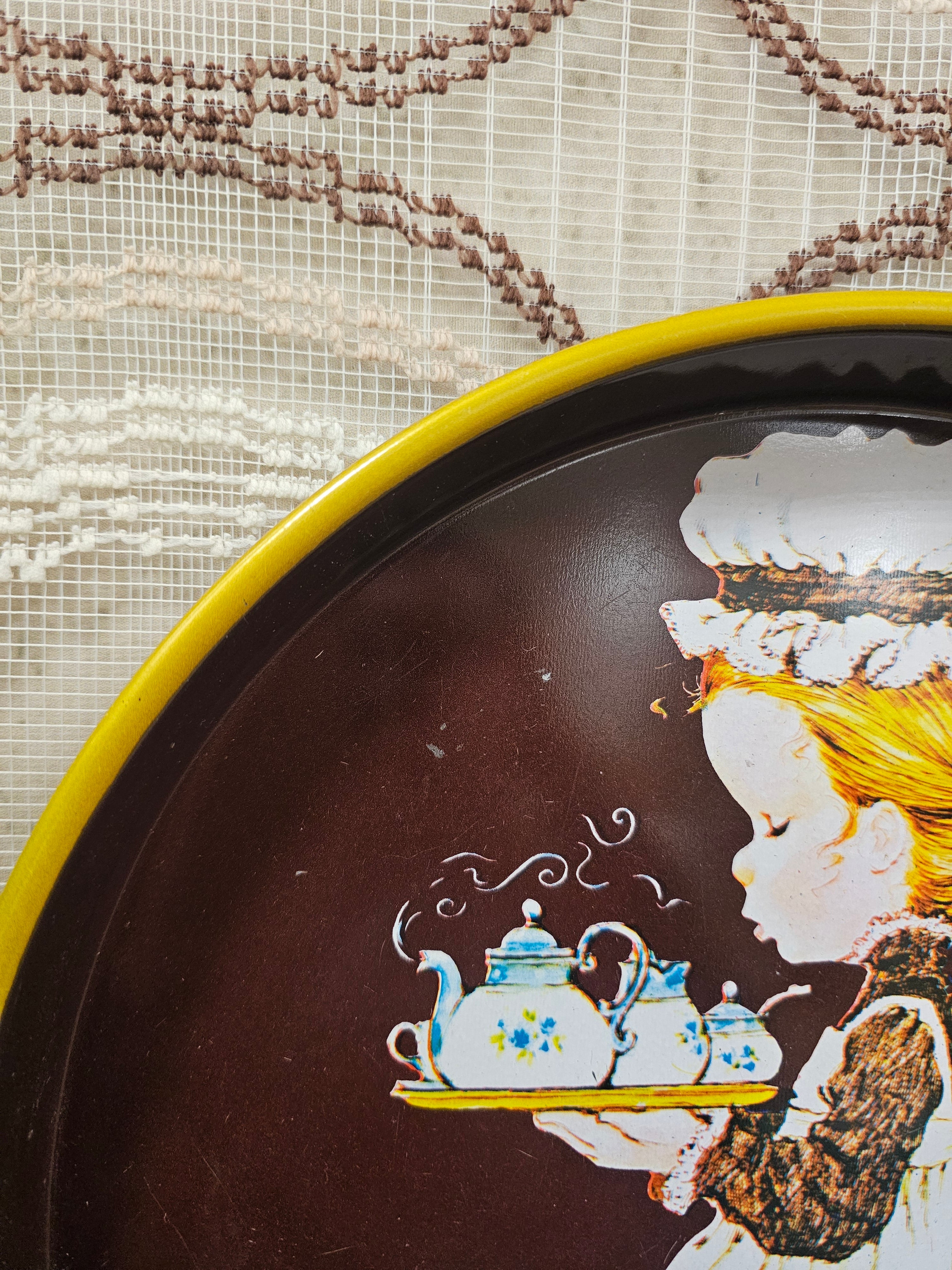 Vintage Sarah Kay dienblad rond 30 cm