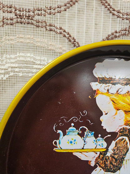 Vintage Sarah Kay dienblad rond 30 cm