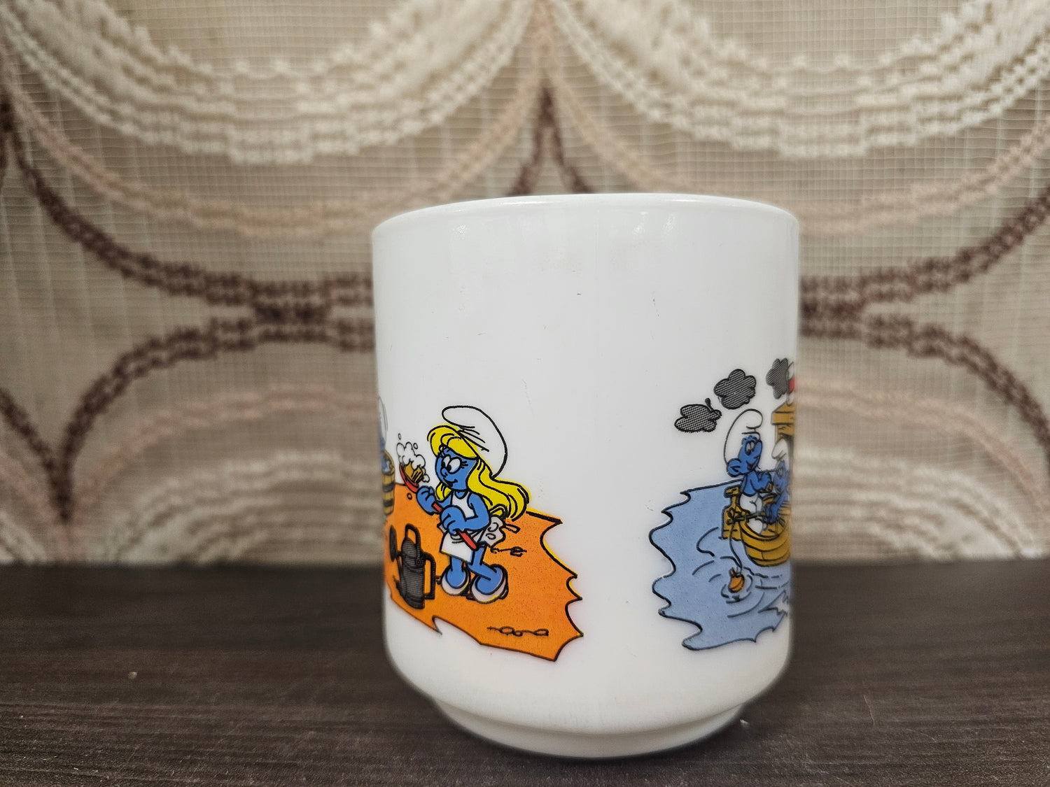 Arcopal koffiebeker Smurfen strand – 1985