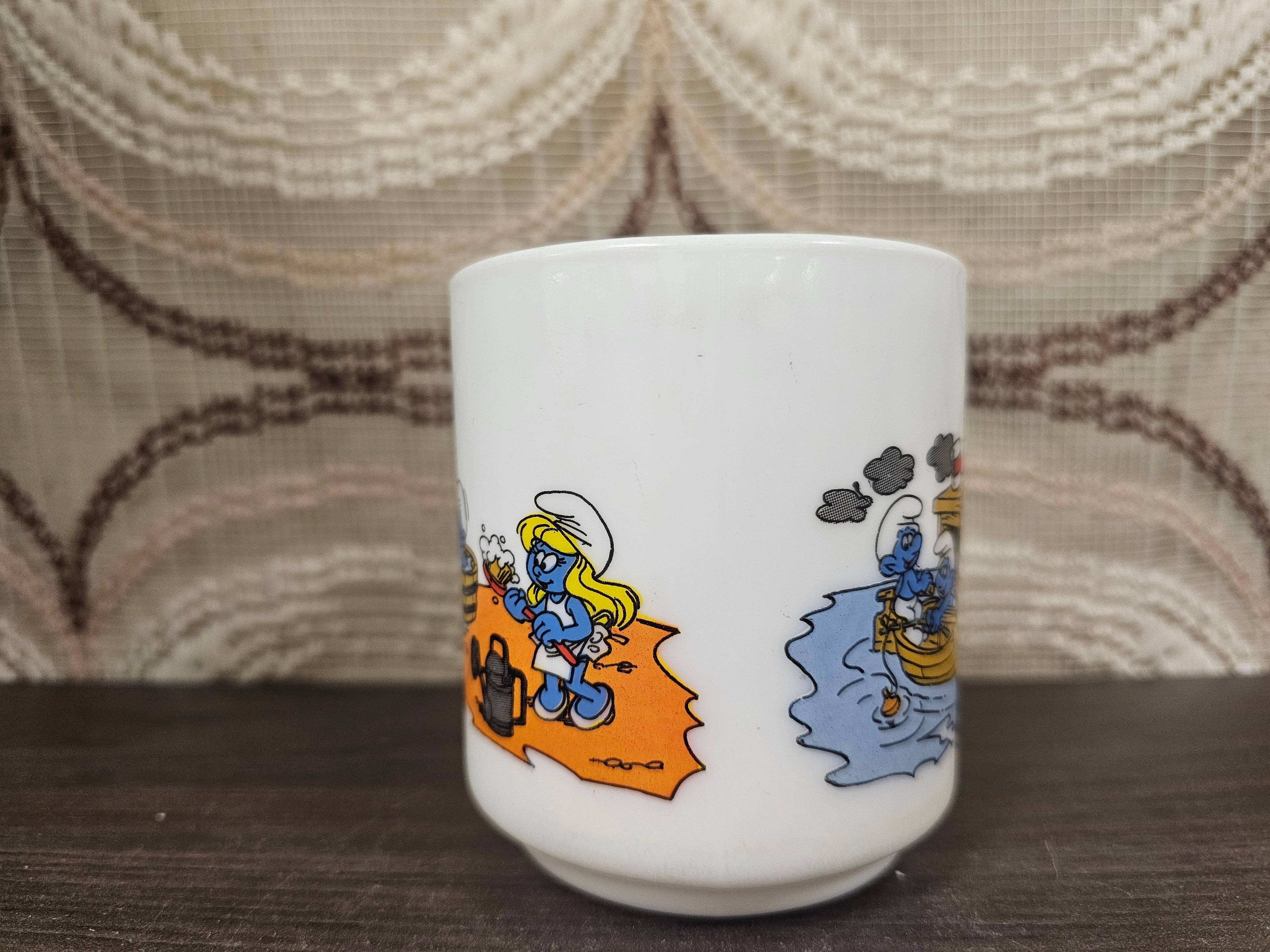 Arcopal koffiebeker Smurfen strand – 1985