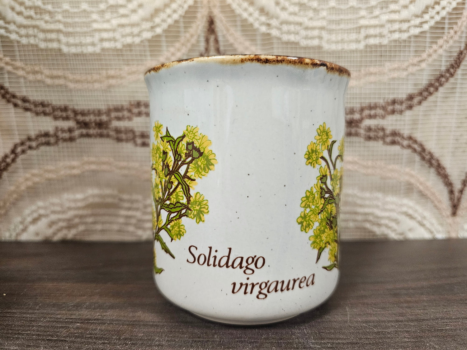 Vintage Becel mok Solidago virgaurea – Made in England