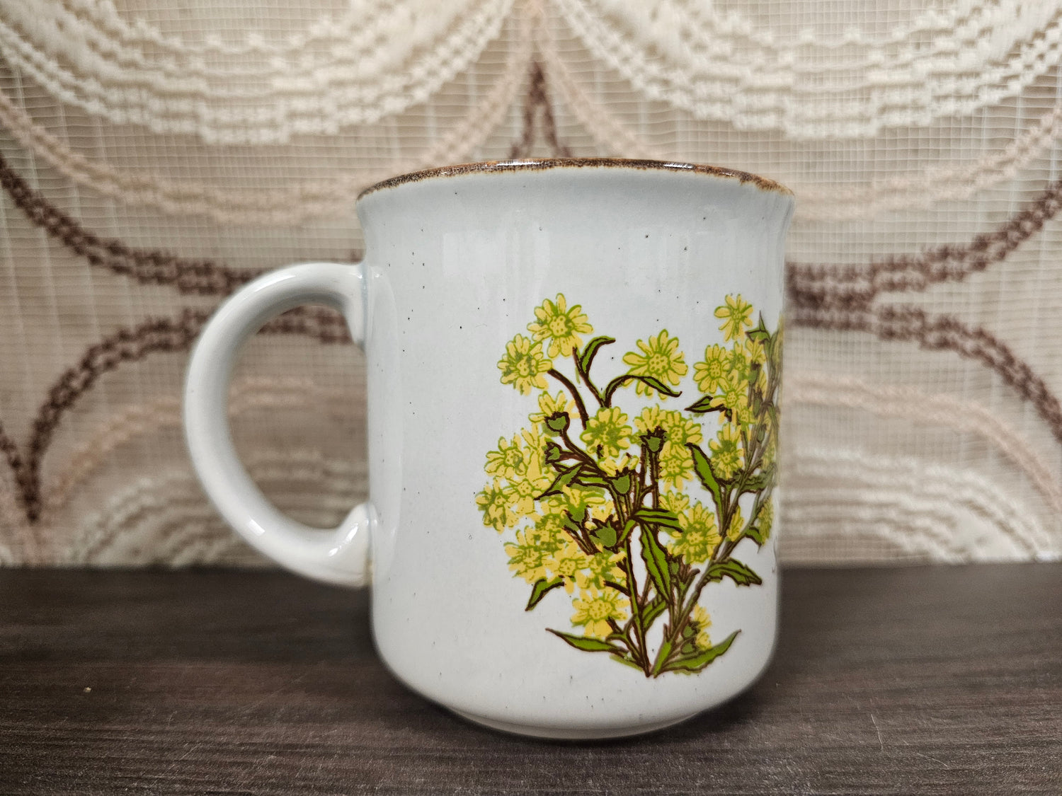 Vintage Becel mok Solidago virgaurea – Made in England