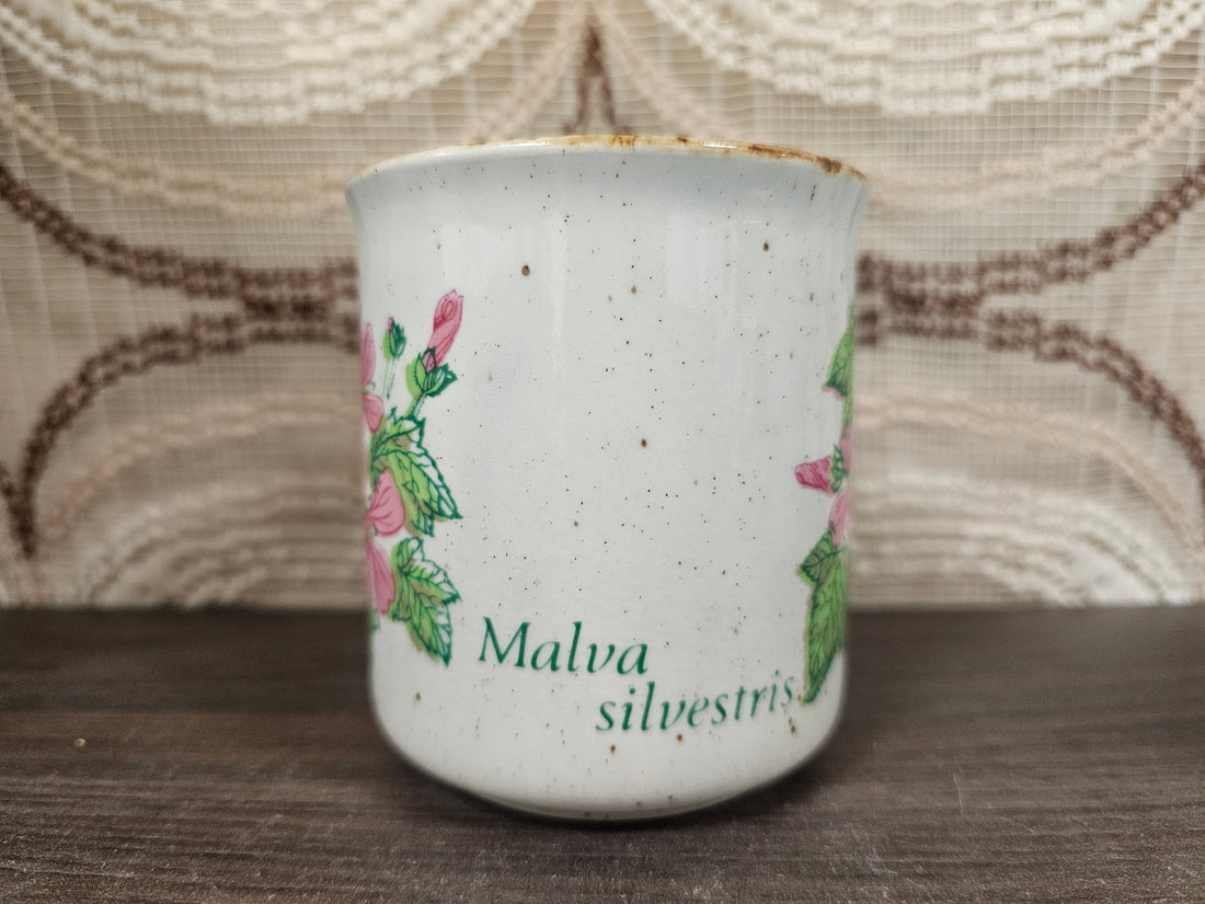 Vintage Becel mok Malva silvestris – Made in England