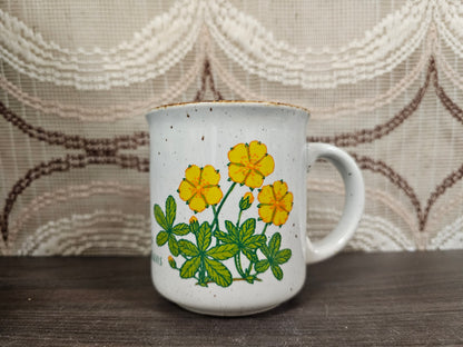Vintage Becel mok Potentilla reptans – Made in England