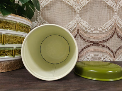 Vintage suiker blik met bloemen