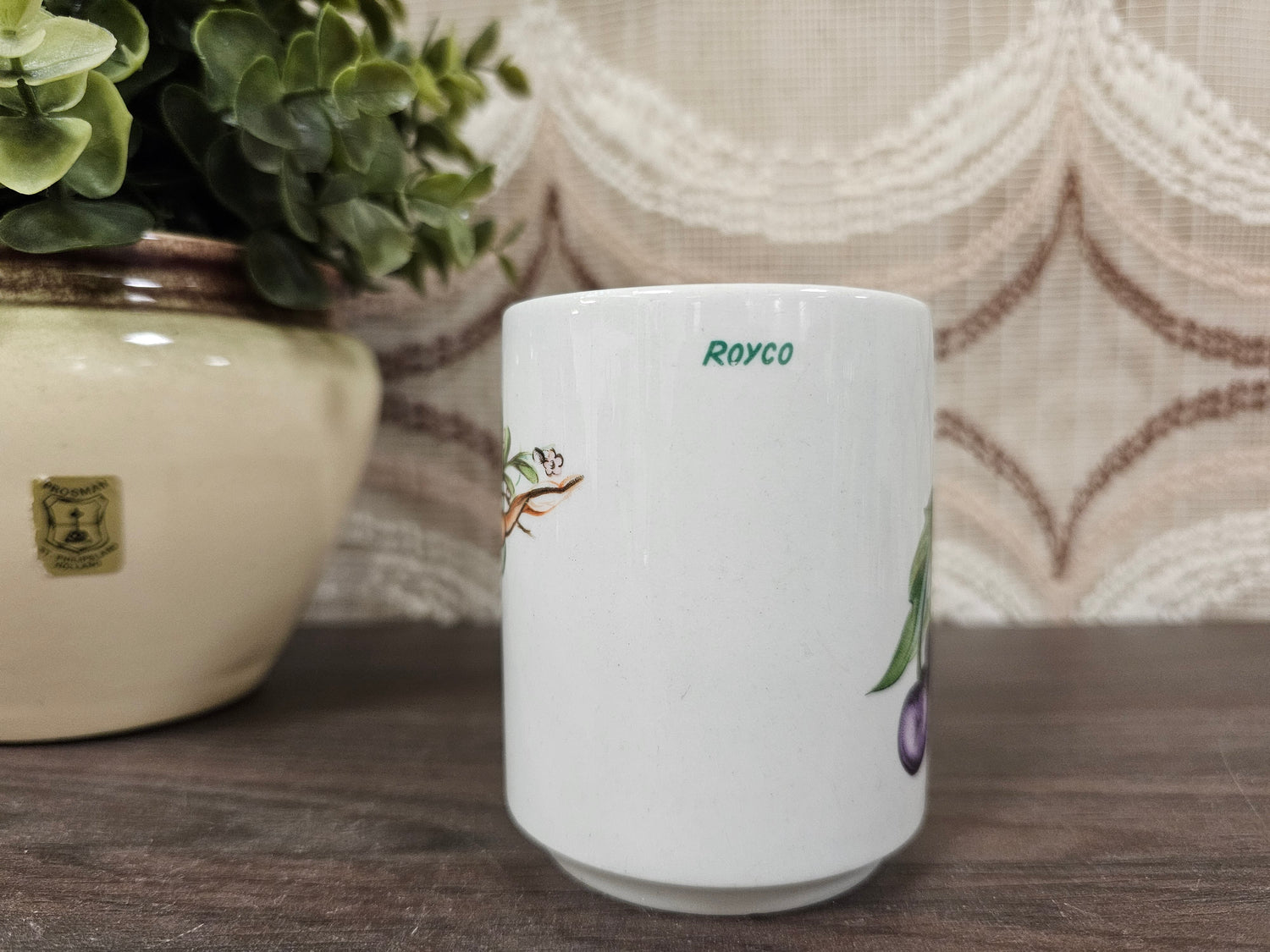 Villeroy Boch Royco vintage beker met groente afbeelding
