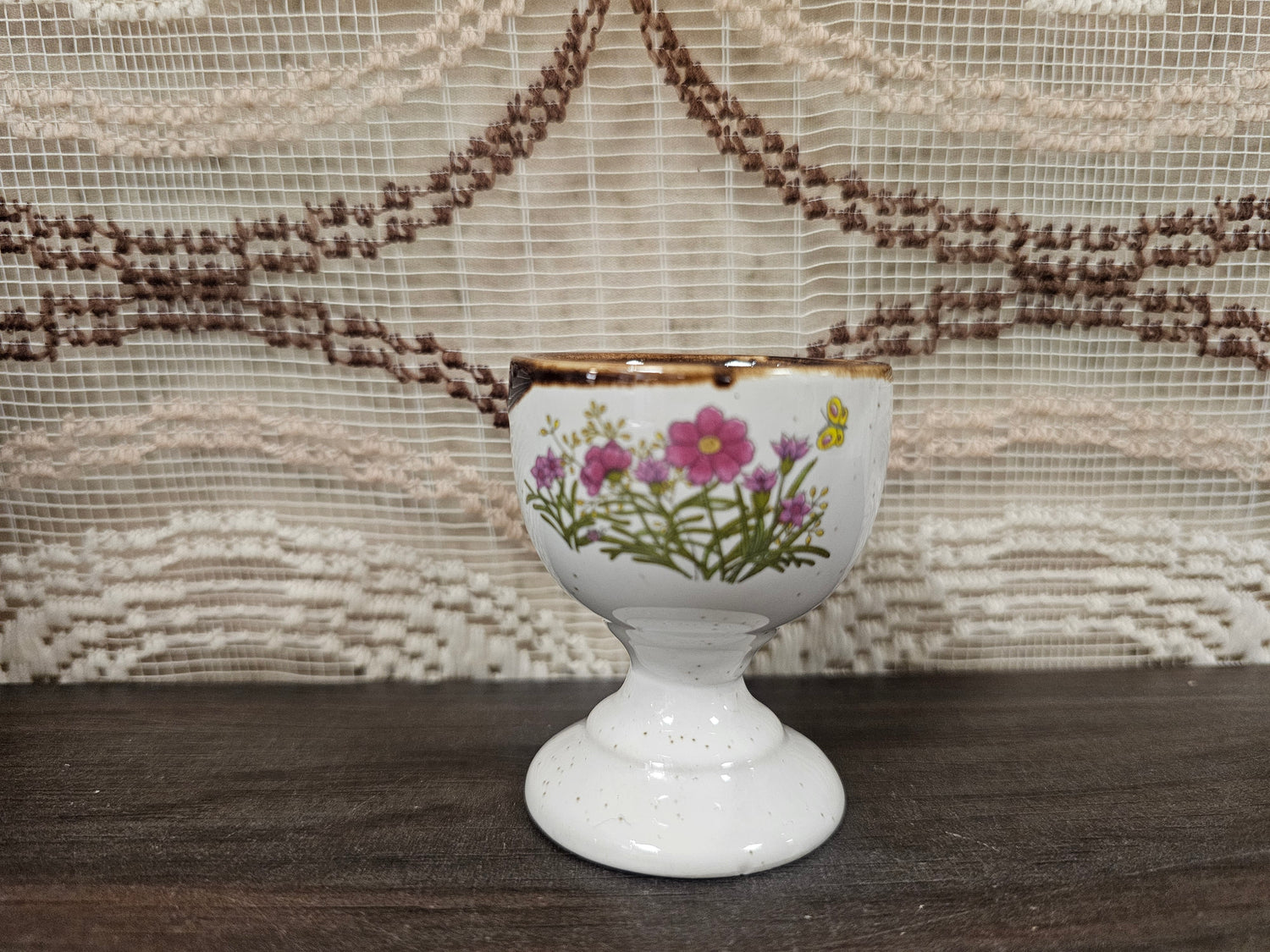 Wildflower eierdop roze bloemen