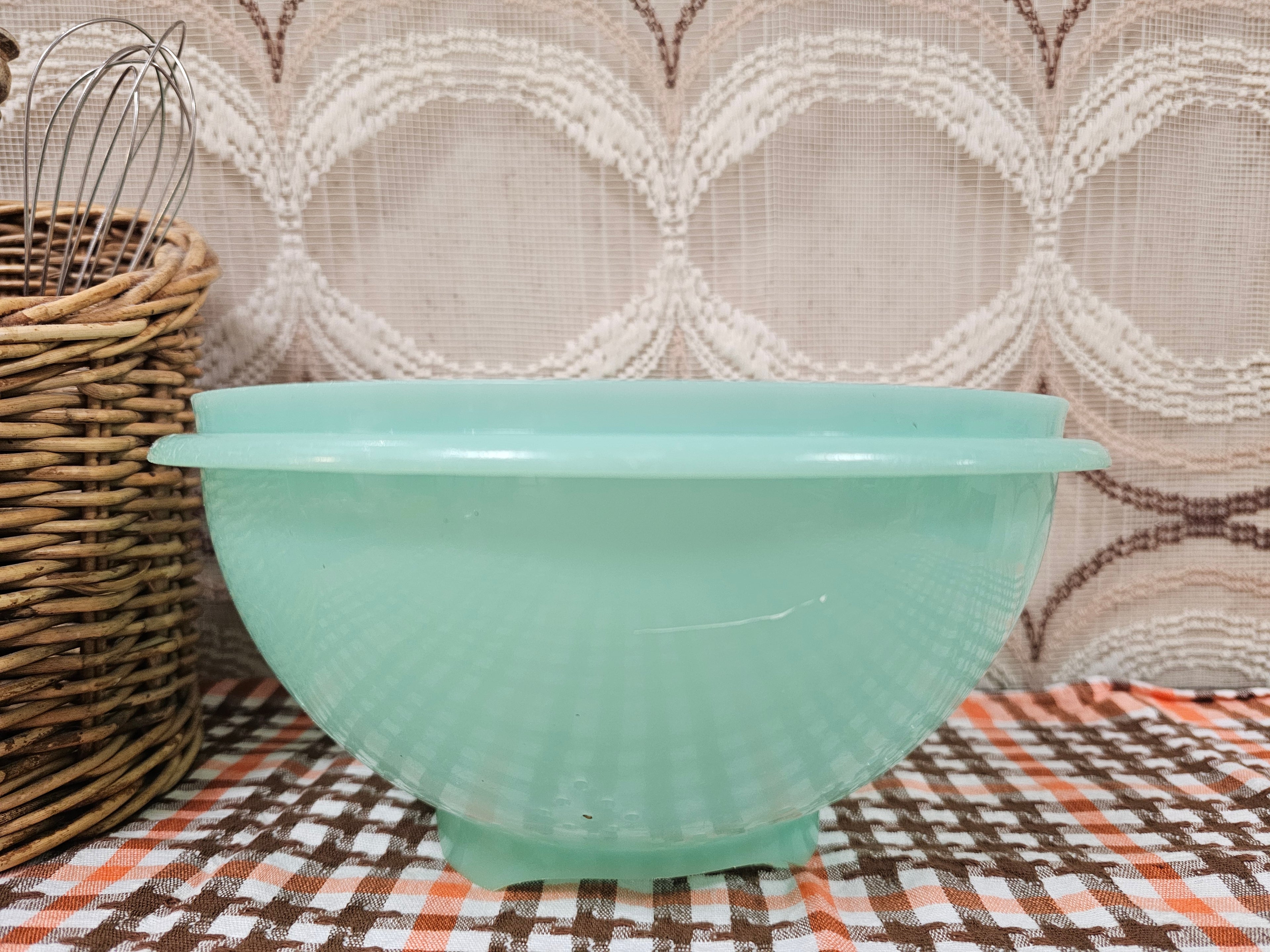 Tupperware vintage mintgroen vergiet