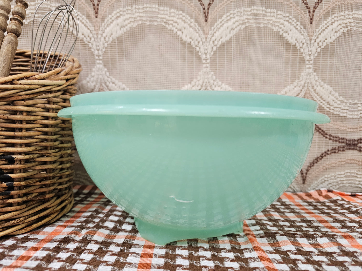 Tupperware vintage mintgroen vergiet