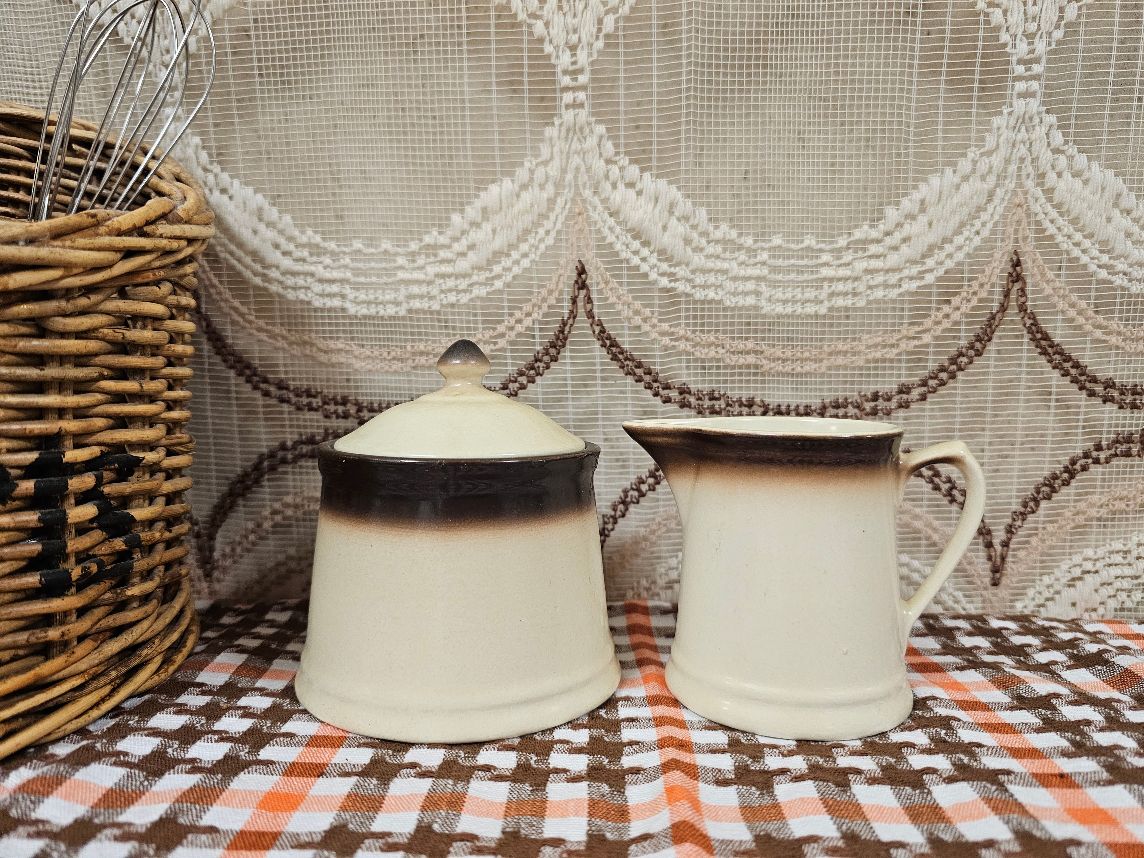 Villeroy &amp; Boch suikerpot en melkkannetje vintage