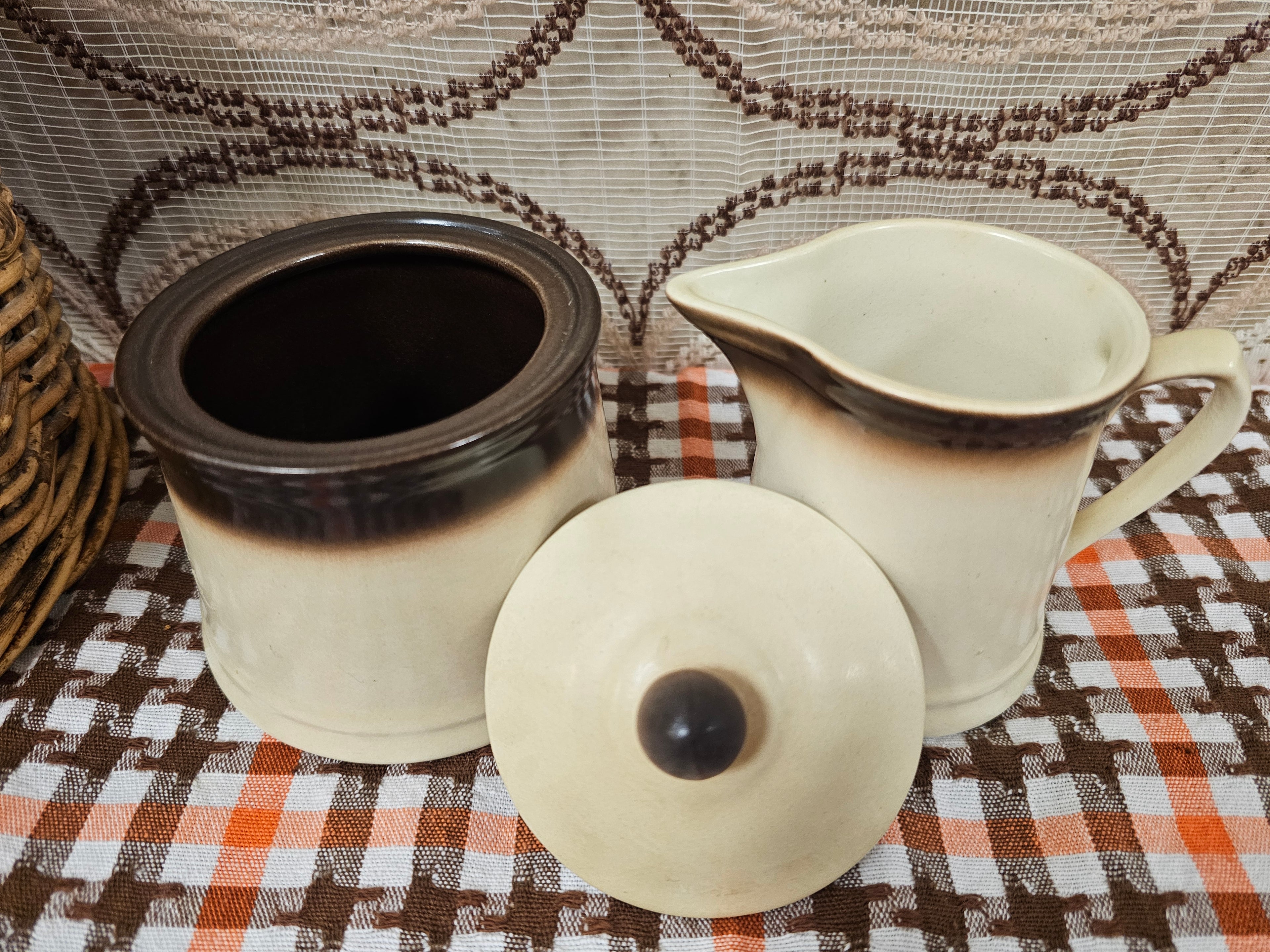 Villeroy &amp; Boch suikerpot en melkkannetje vintage