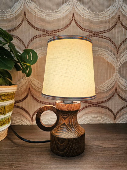 Vintage houten tafellamp