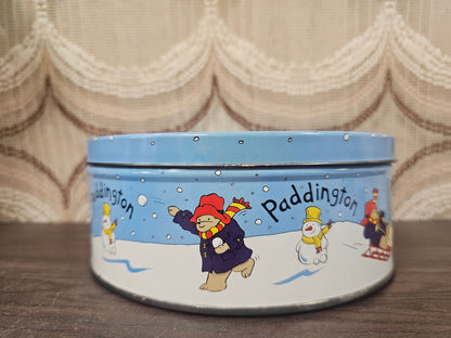 Paddington Bear koekblik winter ski’s