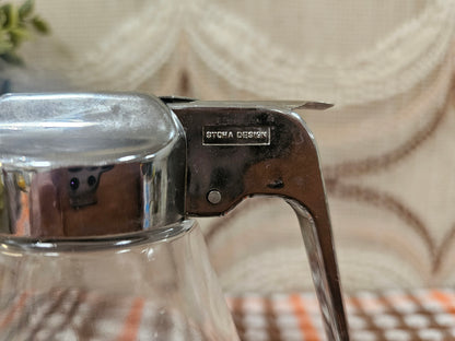 Vintage Stoha glazen suikerstrooier met metalen schuif