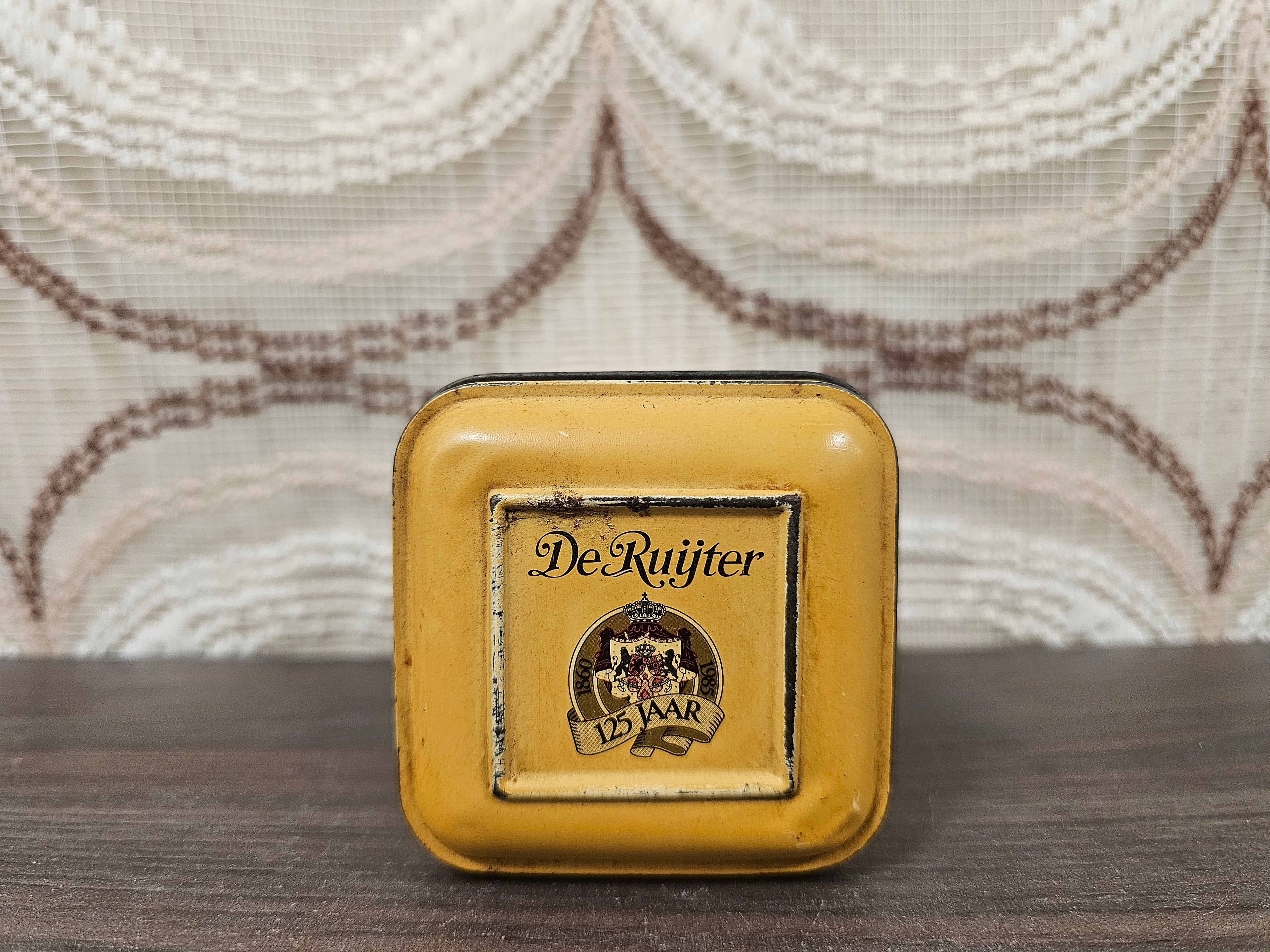 Vintage De Ruijter blik chocoladevlokken puur