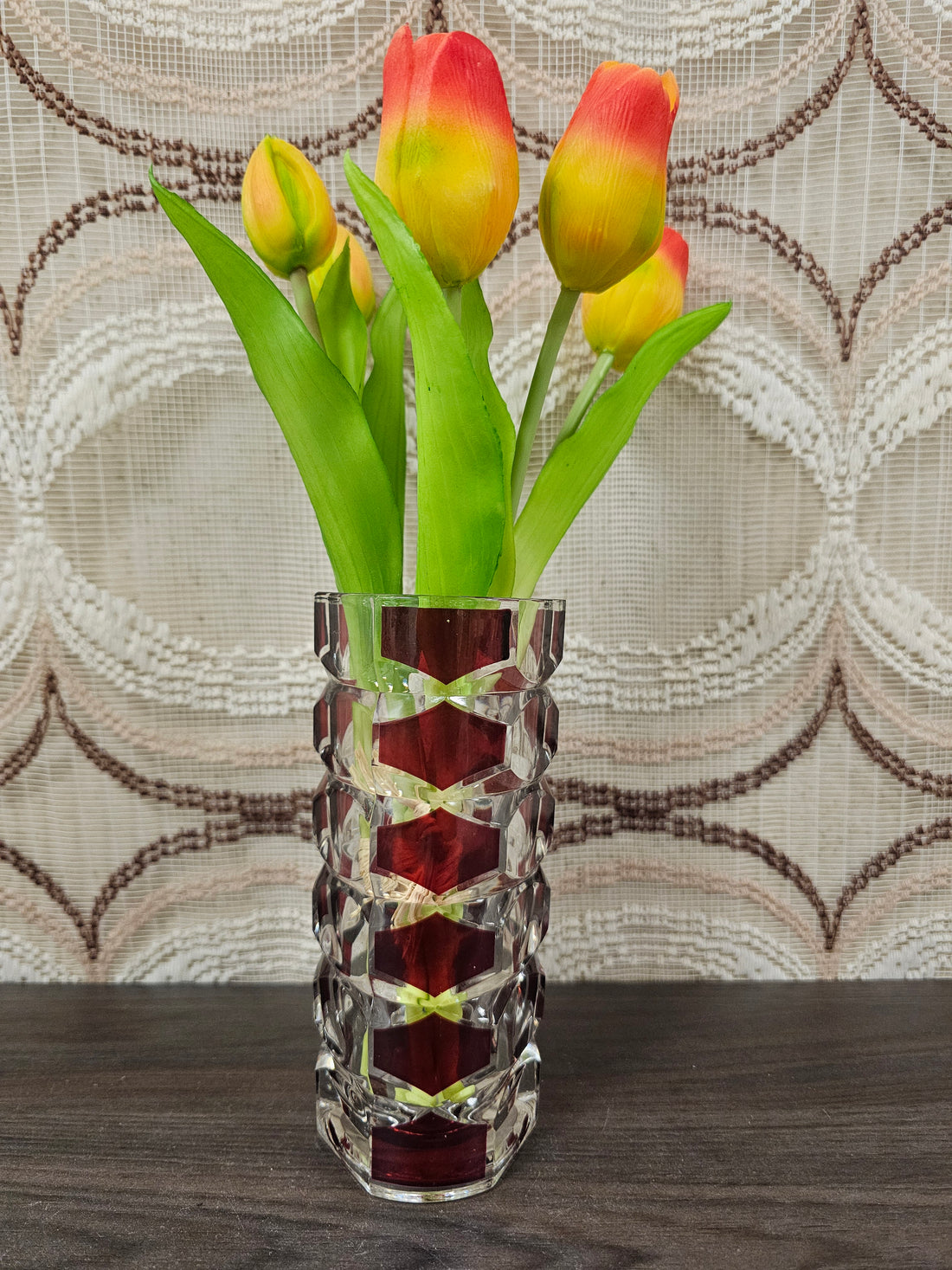 Luminarc vaas J.G. Durand vintage 17 cm