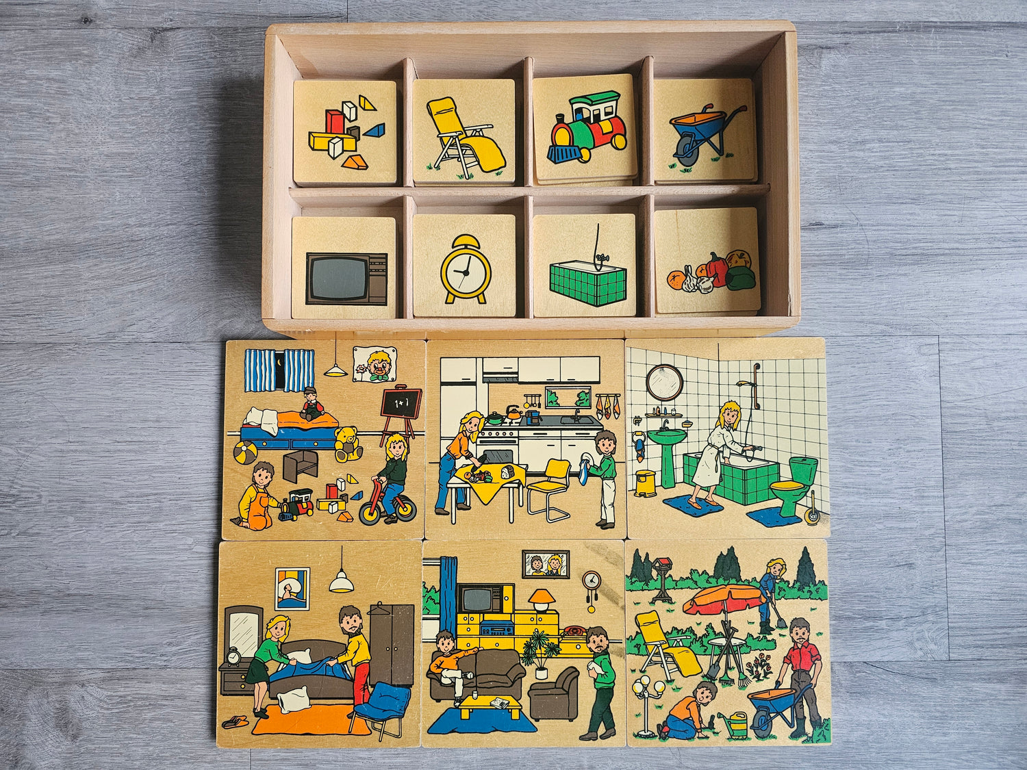 Educo Woning Projecten – vintage educatief spelmateriaal