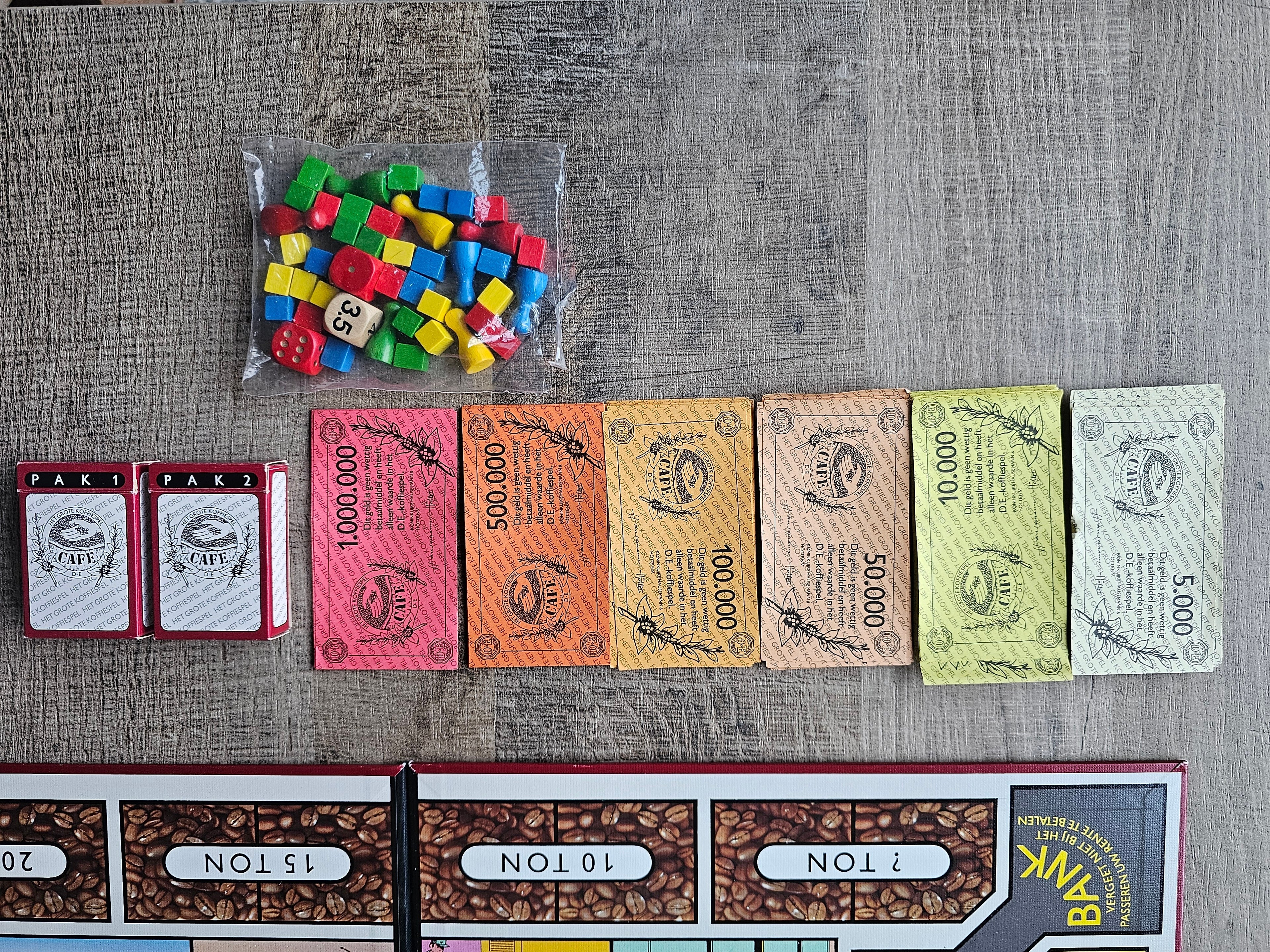 Het grote DE koffiespel 1985 vintage bordspel