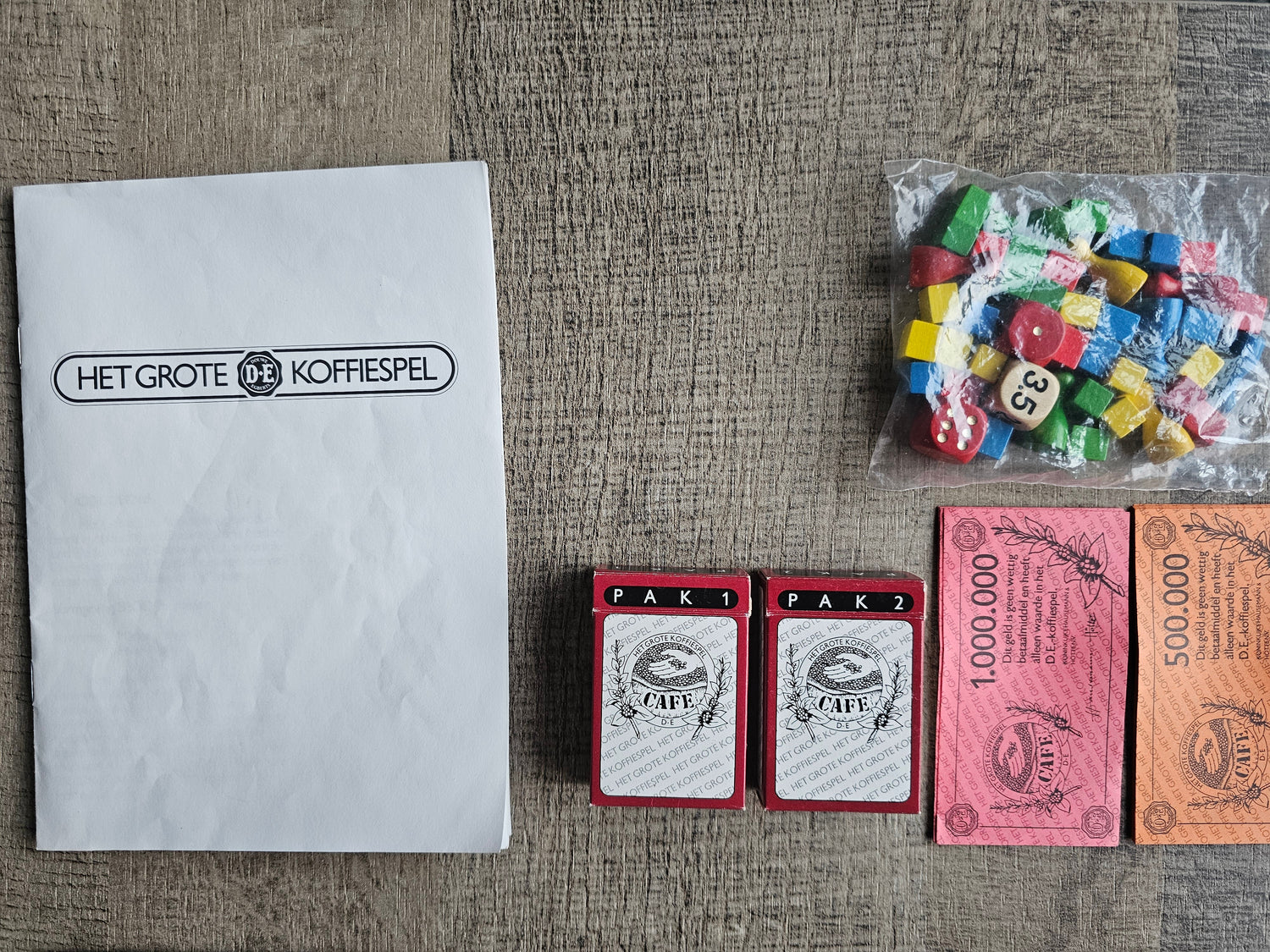 Het grote DE koffiespel 1985 vintage bordspel