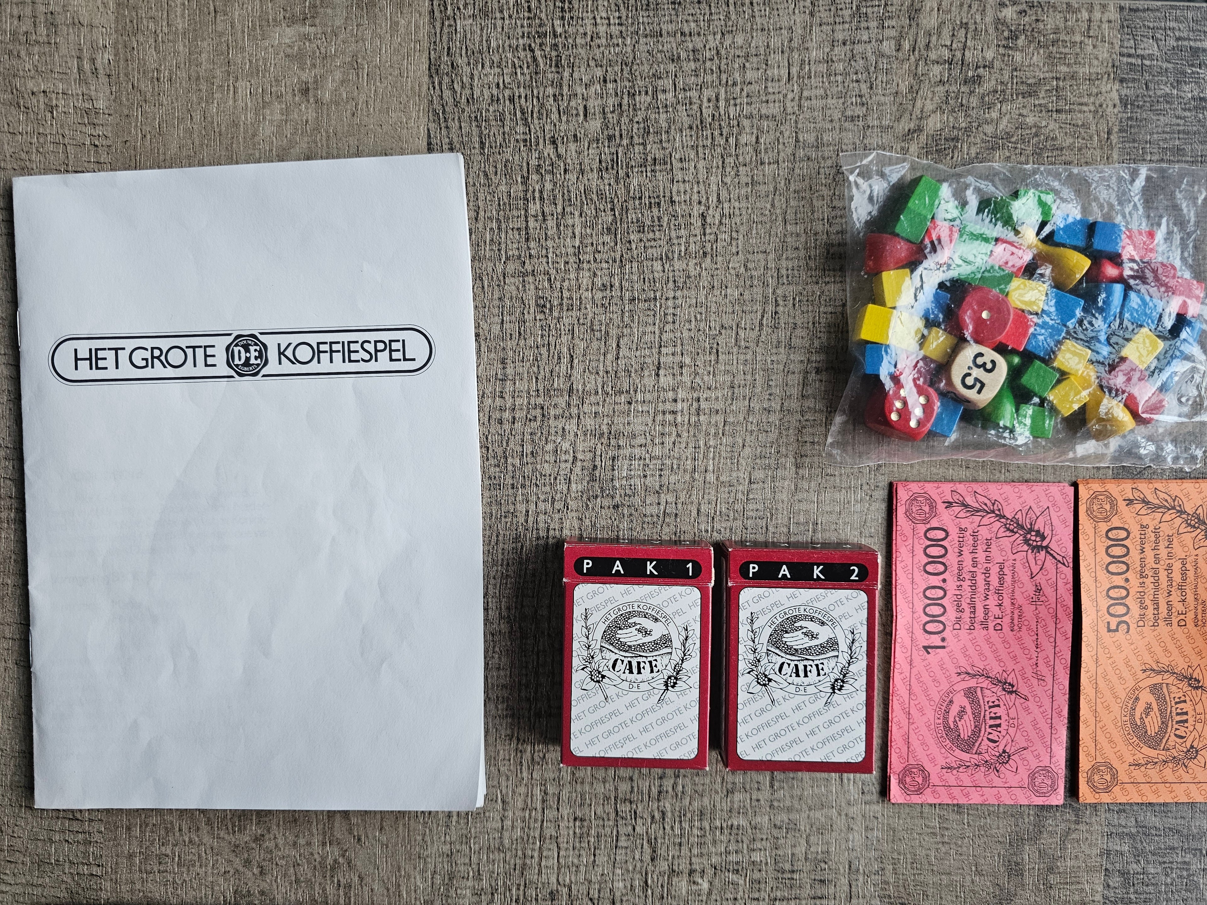 Het grote DE koffiespel 1985 vintage bordspel