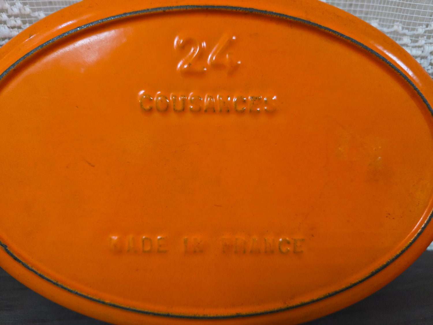 Cousances 24 oranje gietijzeren emaille ovenschaal