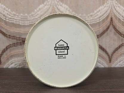 Brabantia theeblik crème – vintage met opschrift thee