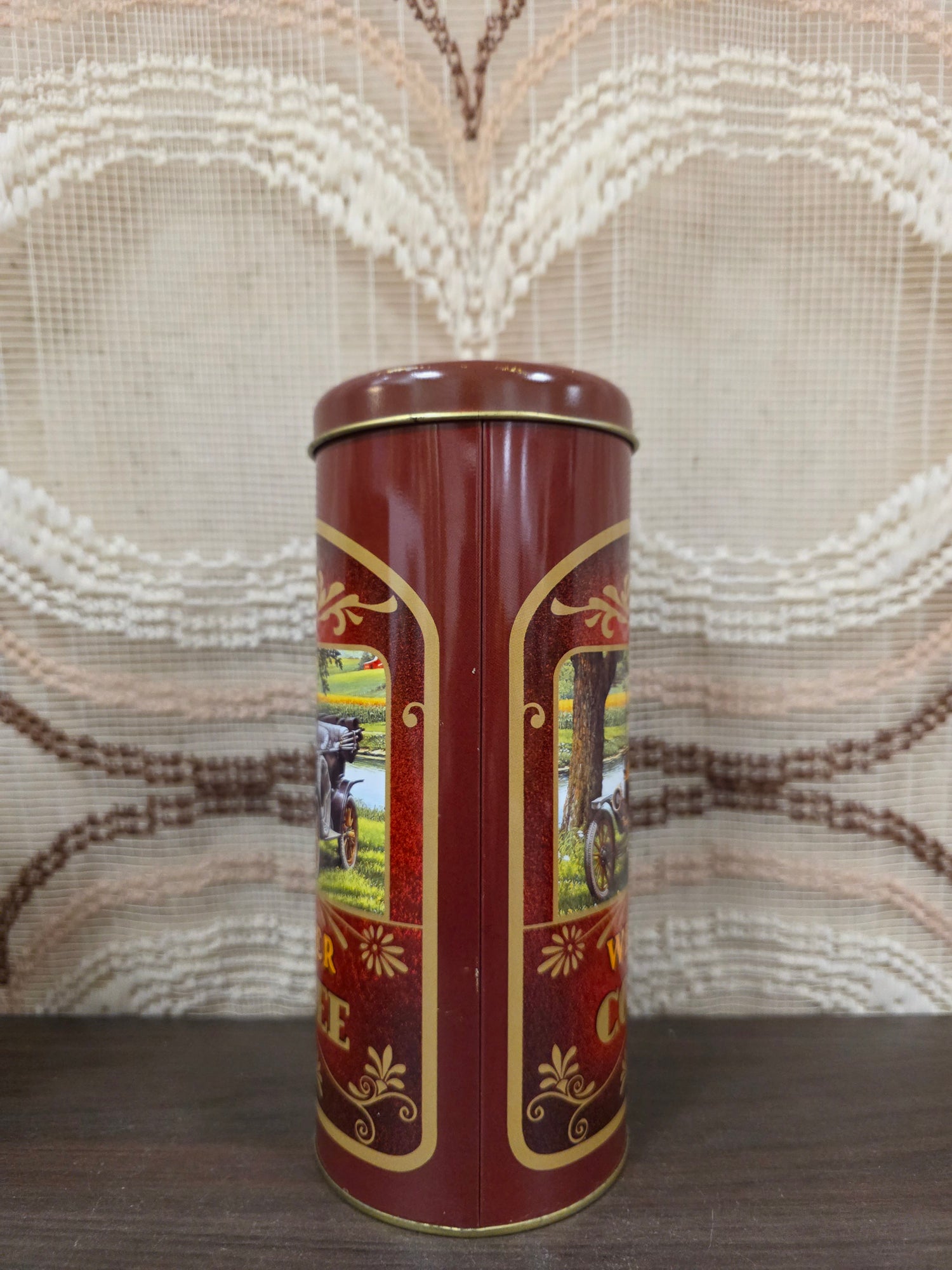 Wecker coffee blik 18 cm – vintage koffieblik