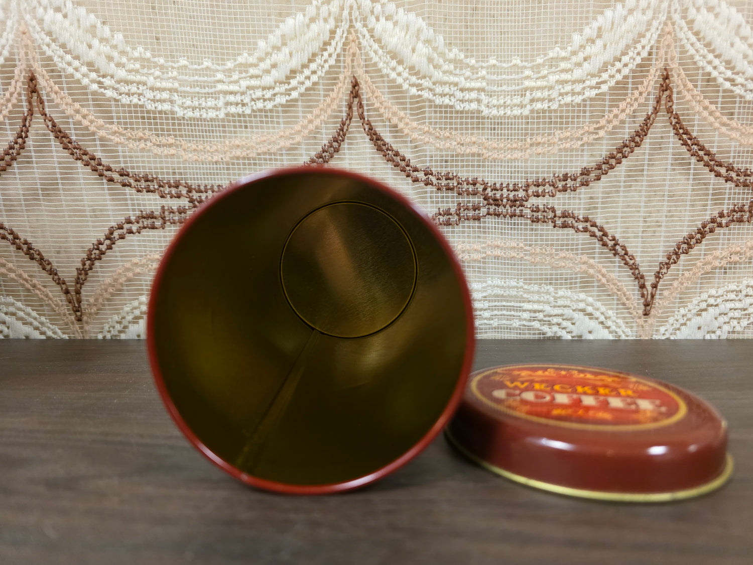 Wecker coffee blik 18 cm – vintage koffieblik