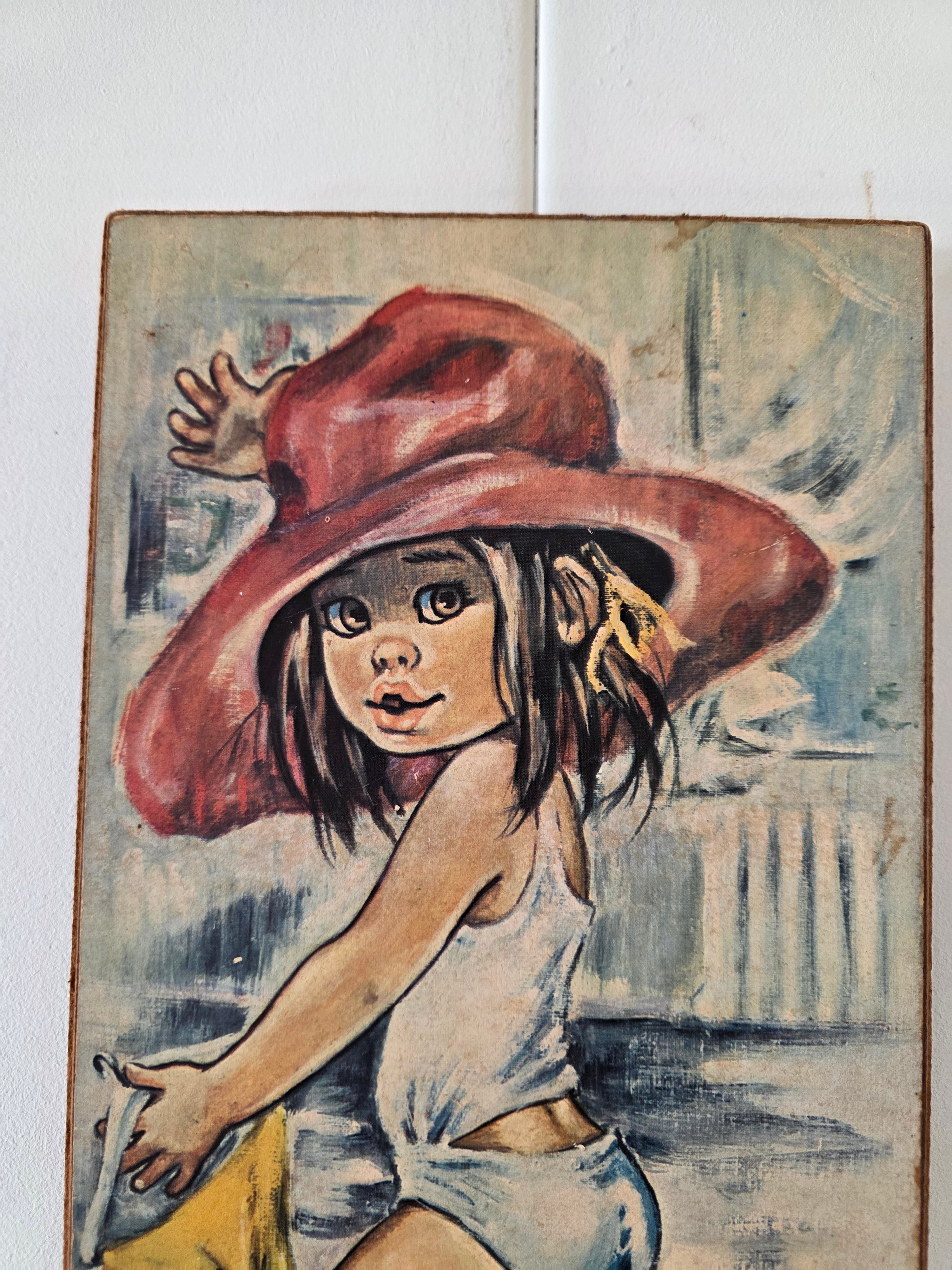 Wanddecoratie Jolylle – meisje met hoed en hakken