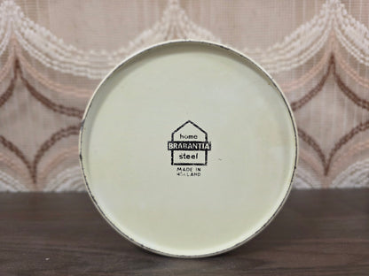 Brabantia koffieblik jaren ’70 vintage crèmekleurig