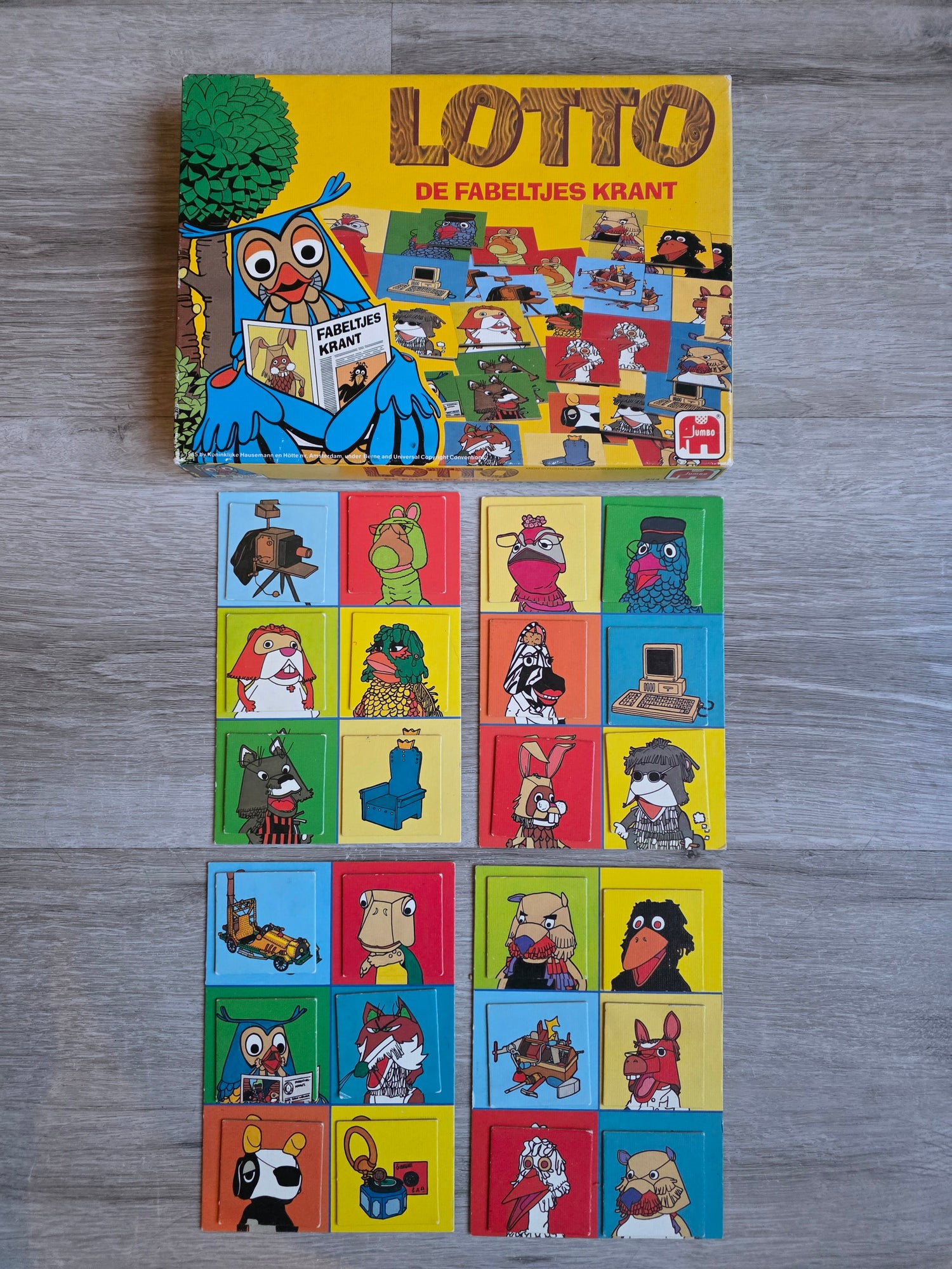 Lotto Fabeltjeskrant Jumbo 1985 vintage gezelschapsspel