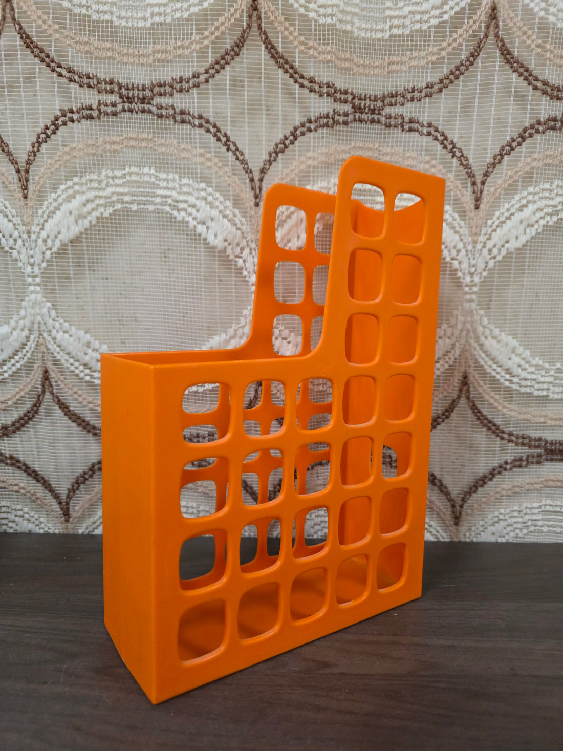 Boxer opbergcassette oranje vintage space age