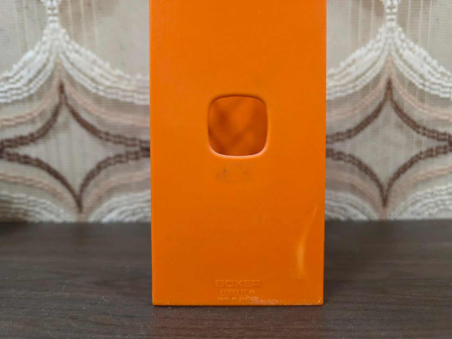 Boxer opbergcassette oranje vintage space age