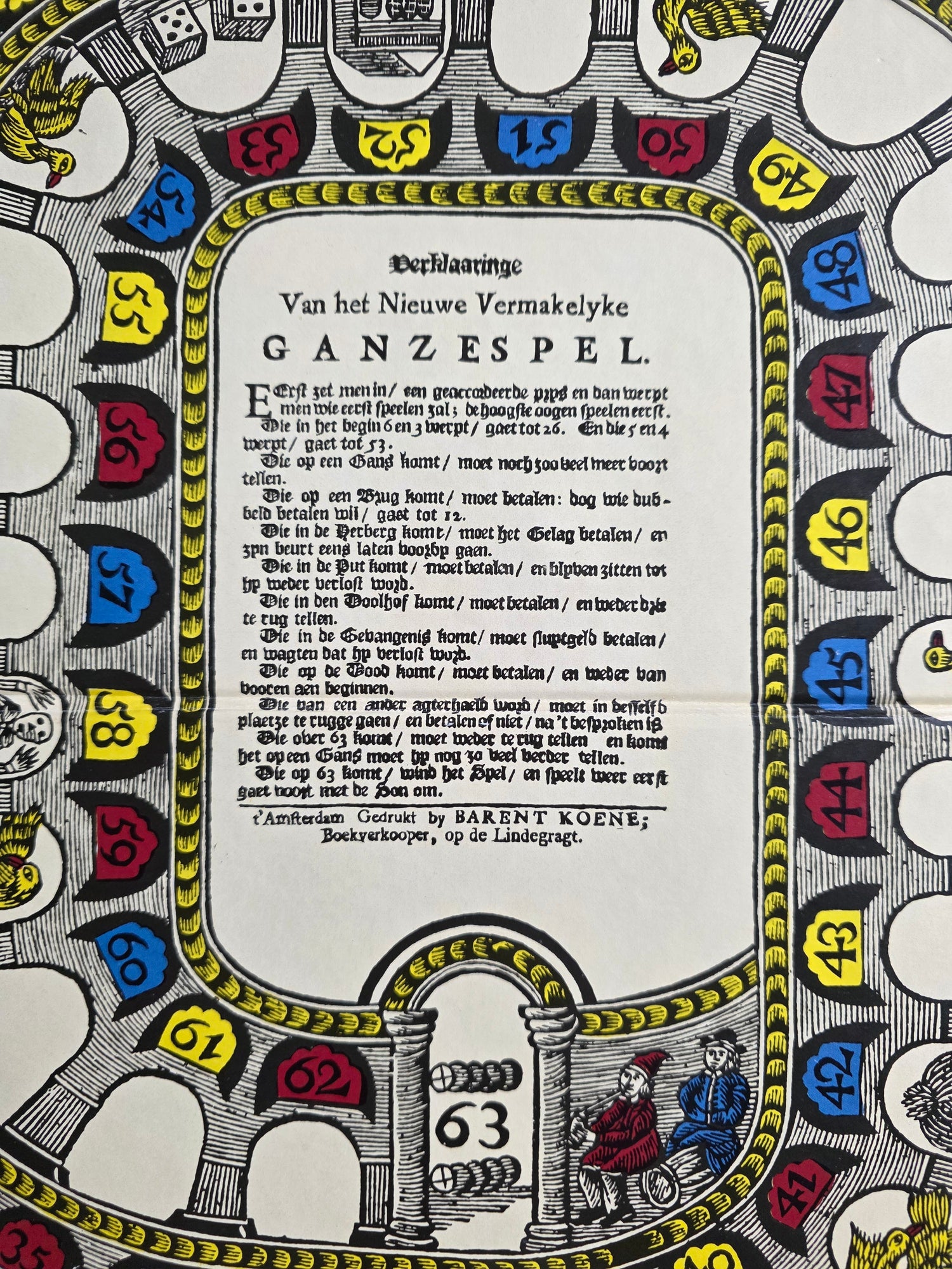 Het Nieuw en Vermaecklyck Gansespel Ravensburger 1982