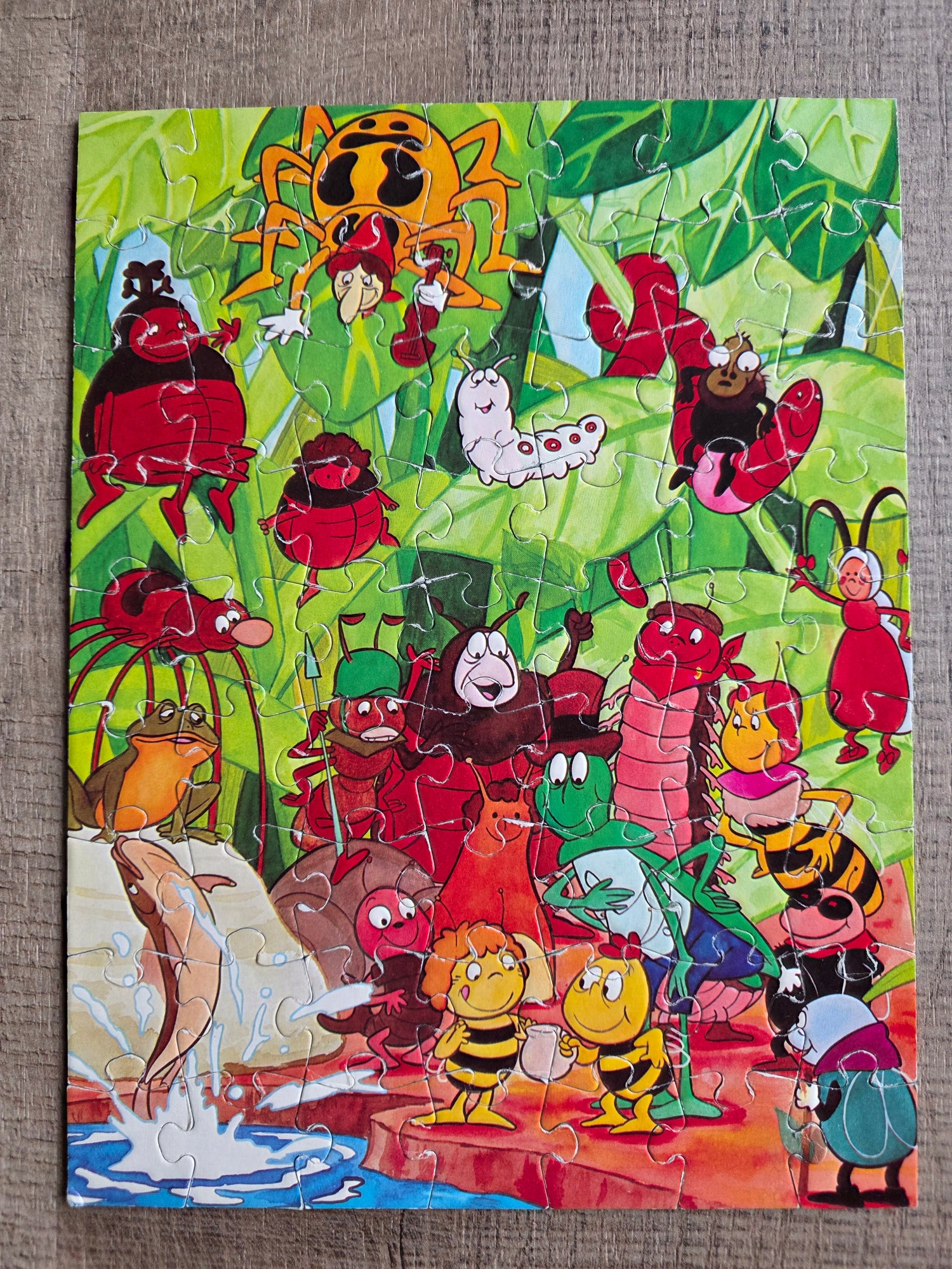Maja de Bij puzzel 63 stukjes vintage compleet