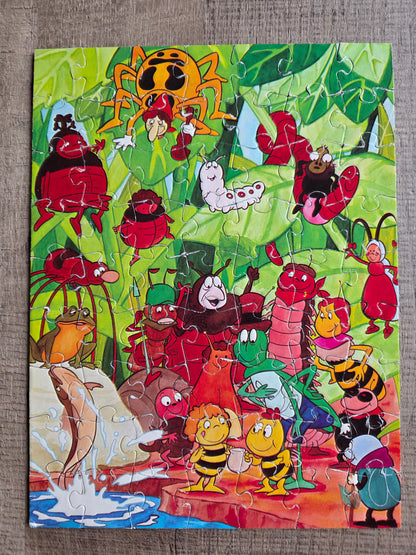 Maja de Bij puzzel 63 stukjes vintage compleet