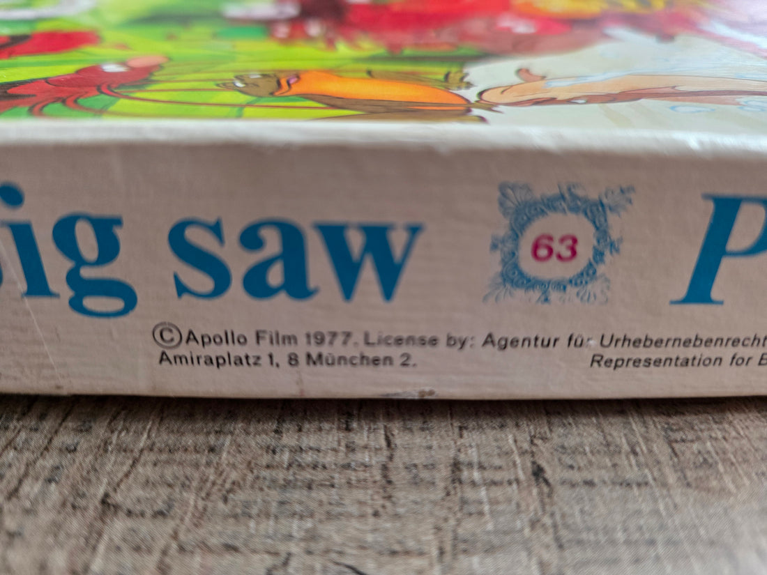 Maja de Bij puzzel 63 stukjes vintage compleet