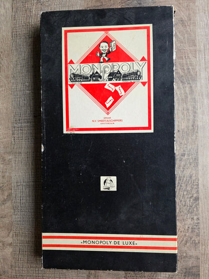 Clipper Monopoly zwarte doos guldens compleet vintage spel