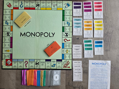 Clipper Monopoly zwarte doos guldens compleet vintage spel