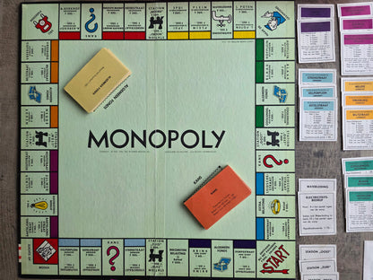 Clipper Monopoly zwarte doos guldens compleet vintage spel