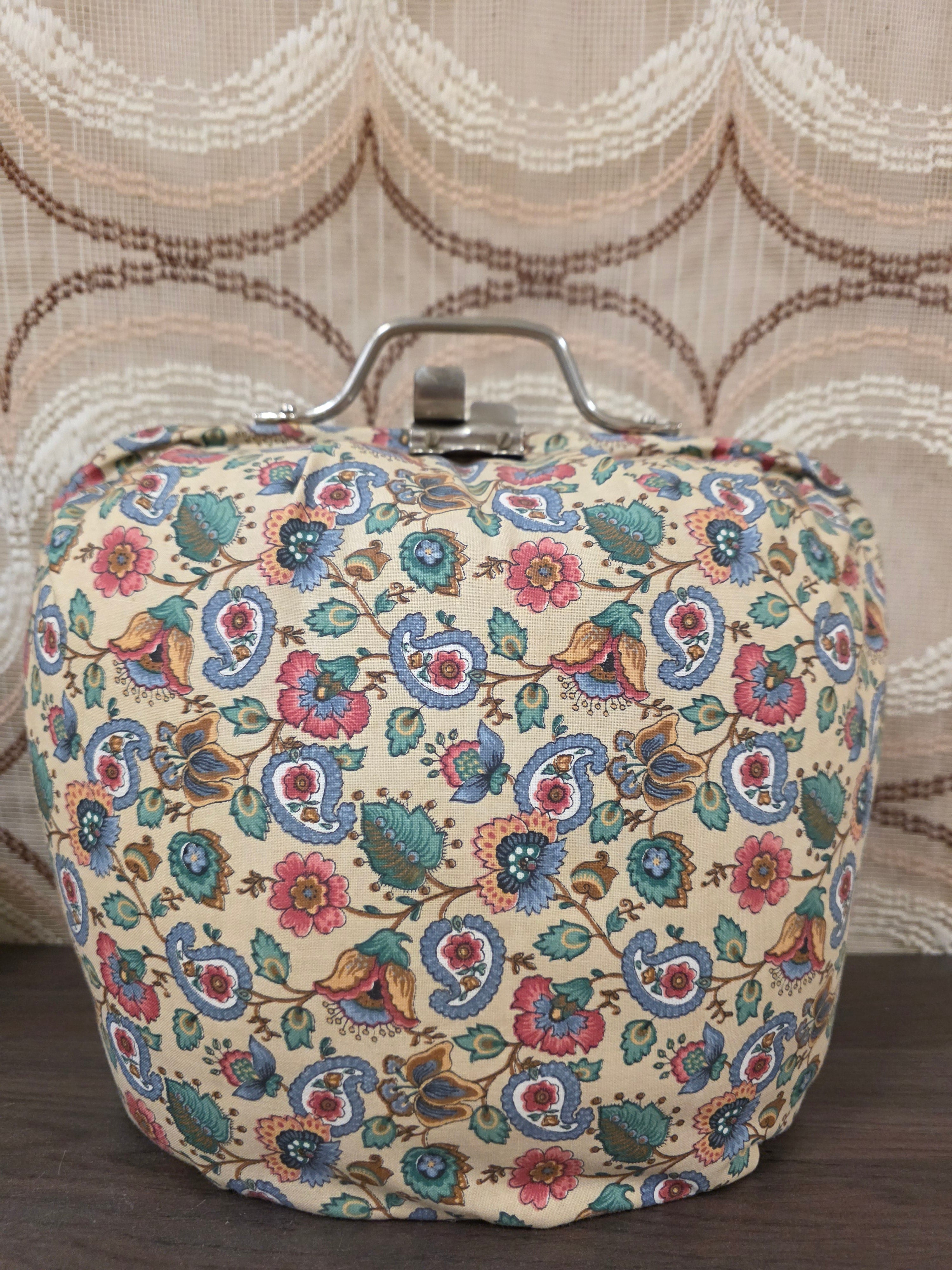 Douwe Egberts theebeurs bloemenprint met knip