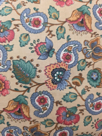 Douwe Egberts theebeurs bloemenprint met knip