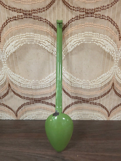 Emaille reseda groene lepel