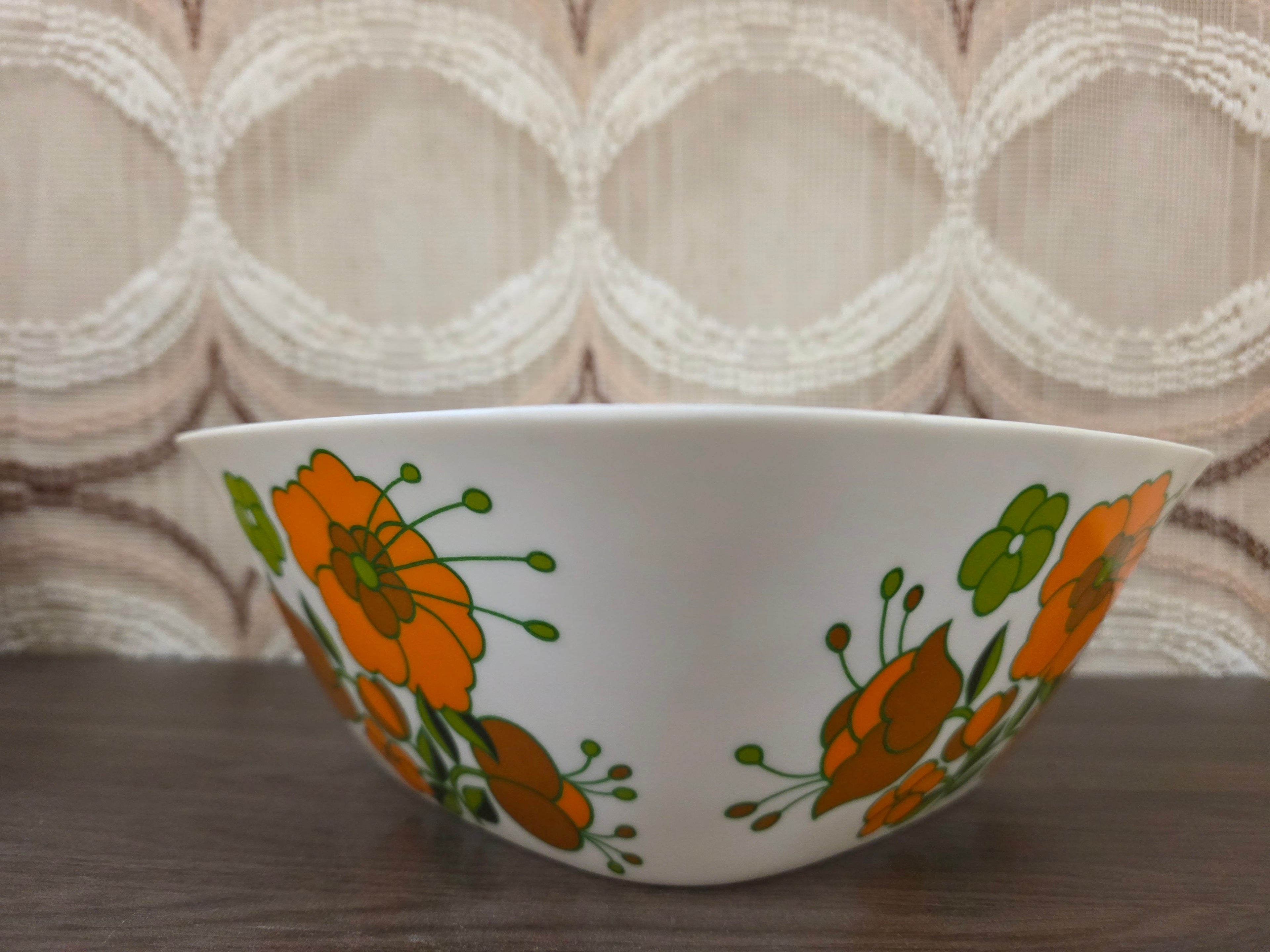Tefal melamine schaal jaren ’70 – vintage saladeschaal met bloemenprint