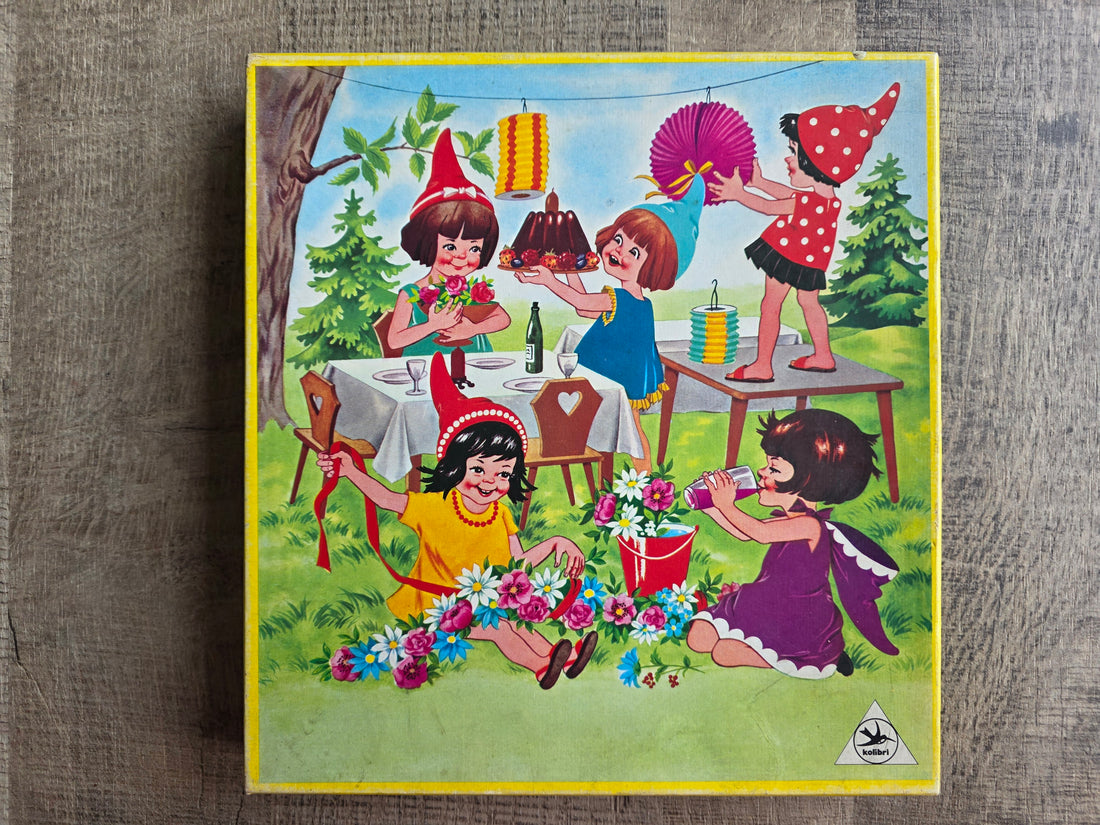 Kolibri houten puzzel 30 stukjes spelende kinderen