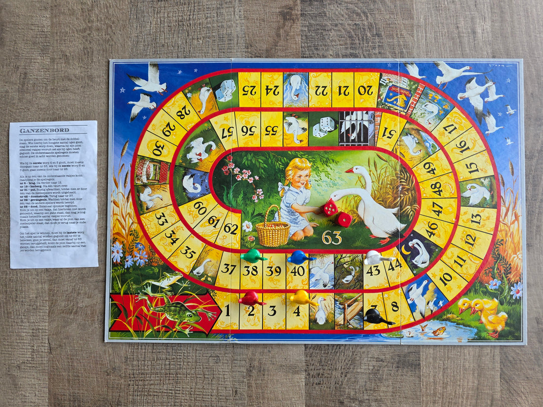 Jumbo Hollands Ganzenbord vintage bordspel